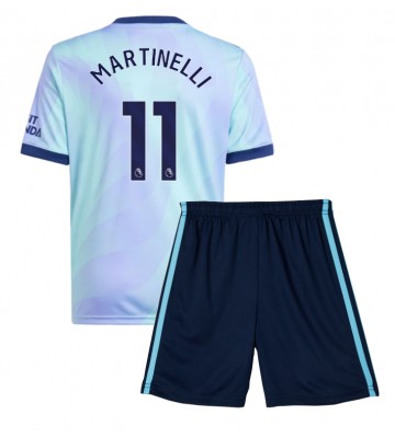 Arsenal Gabriel Martinelli #11 Tredje Kläder Barn 2024-25 Kortärmad (+ Korta byxor)